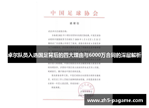 卓尔队员入选国足背后的四大理由与6000万合同的深层解析